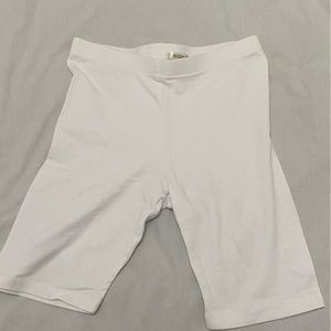 White Biker Shorts